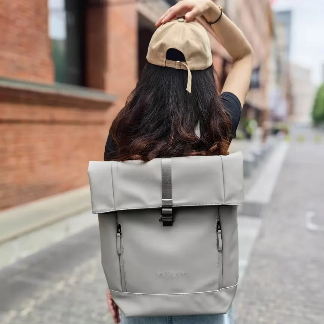 حقيبة كمبيوتر نوردك غاستون لوجا للطلاب مقاومة للماء ذات سعة كبيرة مقاس 3 بوصة بغطاء قابل للف وحزام كتف مزدوج من قماش أكسفورد #5