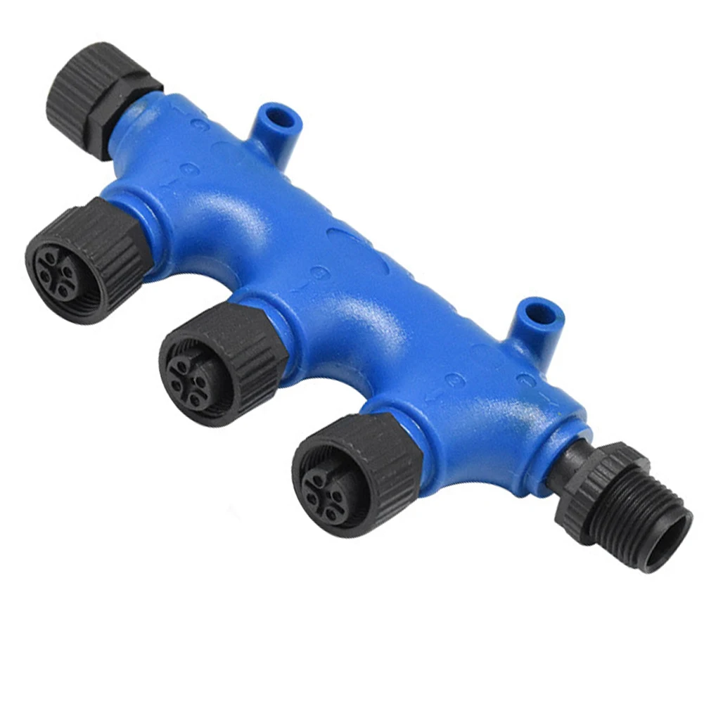 3-7 Way Connector NMEA 2000 for splitter Marine Equipment Communication Threaded Locking Design IP67 Waterproof Level