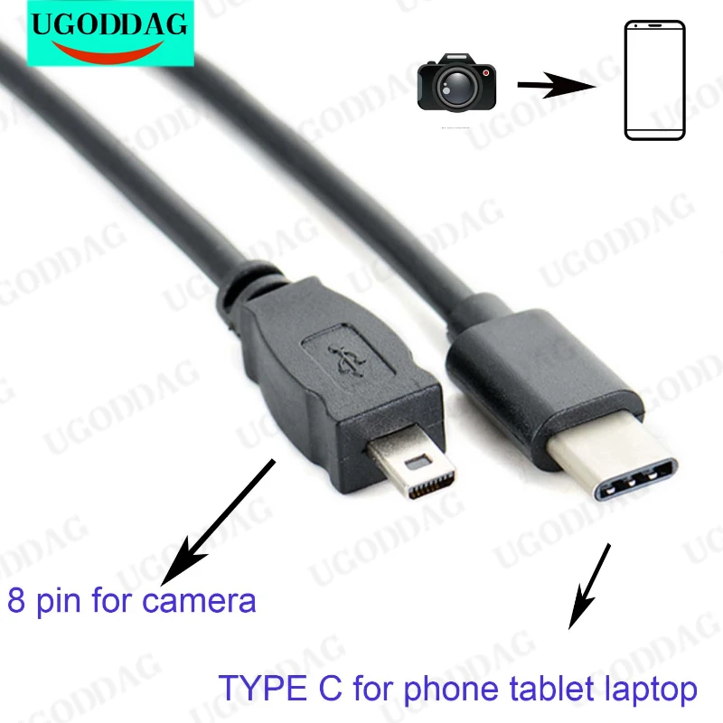 TYPE C OTG CABLE FOR Nikon Coolpix D7100 D5300 D5200 D5100 D3300 D3200 S9500 Camera to Phone Edit Picture Video