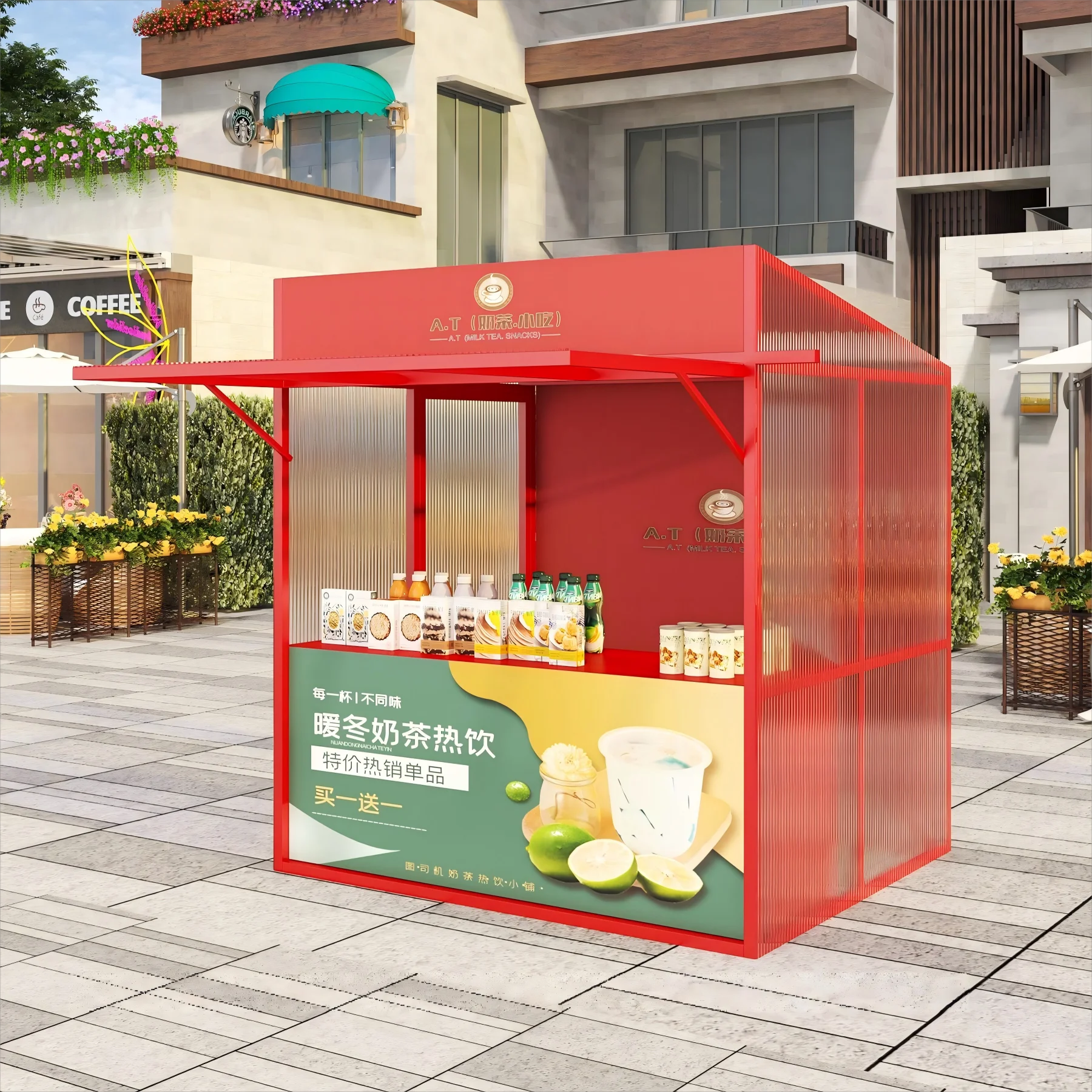 Outdoor market display stand Commercial street stall stand Market night market Closed event Food street Mobile stall stand