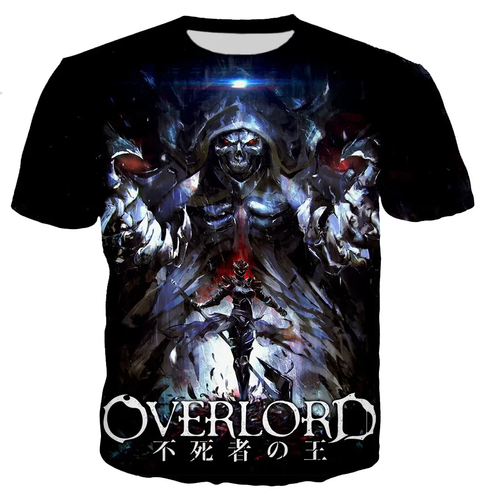 Overlord Magliette Uomo/donna 3D Overlord Stampato T-shirt Moda Casual Stile Harajuku T-shirt Trendy Streetwear Top