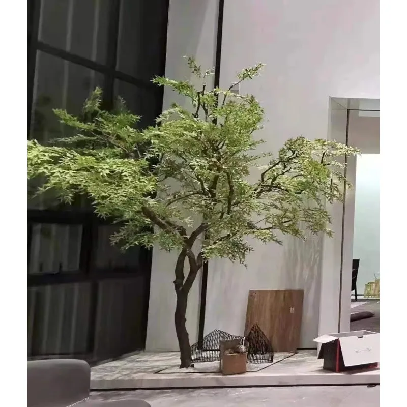 

Изготовленное на заказ поддельное зеленое кленовое дерево, большие искусственные деревья для уличного и внутреннего украшения дома в ресторане