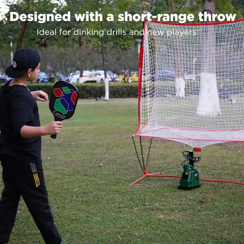 مجموعة المبتدئين 680PBH، بما في ذلك آلة الإطلاق، وشبكة إعادة تدوير الكرة، ومجداف كرة البيسبول، و3 كرات المخلل وحقيبة الحمل