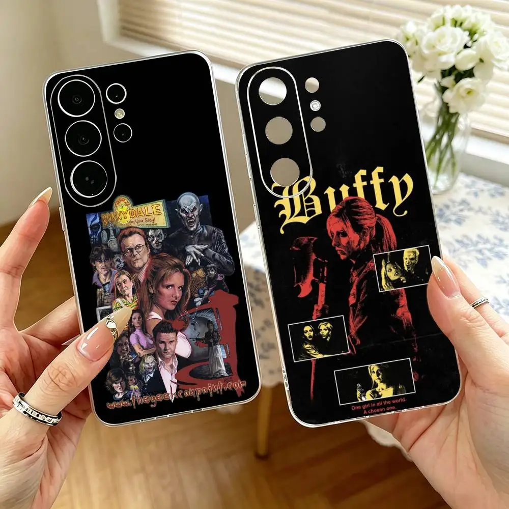 

B-Buffy t-the Vampire Slayer Phone Case For Samsung S25,S24,S21,S22,S23,S30,Ultra,S20,Plus,Fe,Note,10,9,5G Transparent Cover