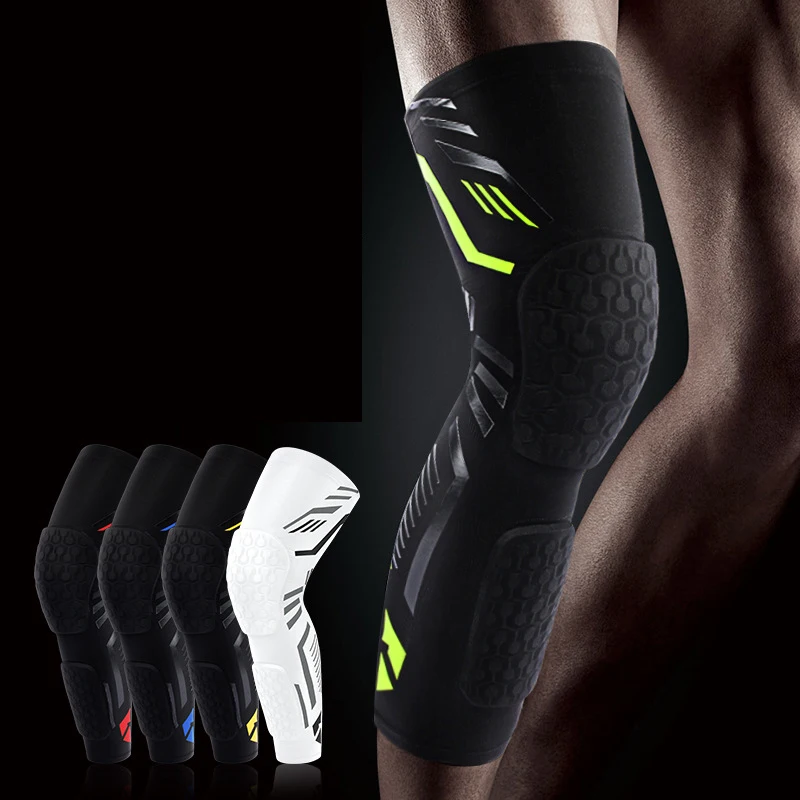 Sports Compression Knee Pads Foam Patellar Protector Anti-Collision Knee Braces Volleyball Basketball Leg Guards Support Safety