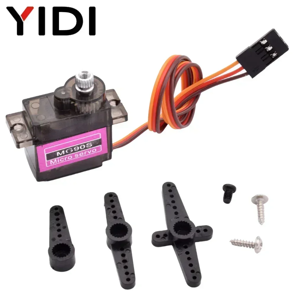 5pcs MG90S Micro Servo Motor Metal Gear Analog RC Servomotor 180 360 For Mini Car Airplane Helicopter Arduino Robot Microservo