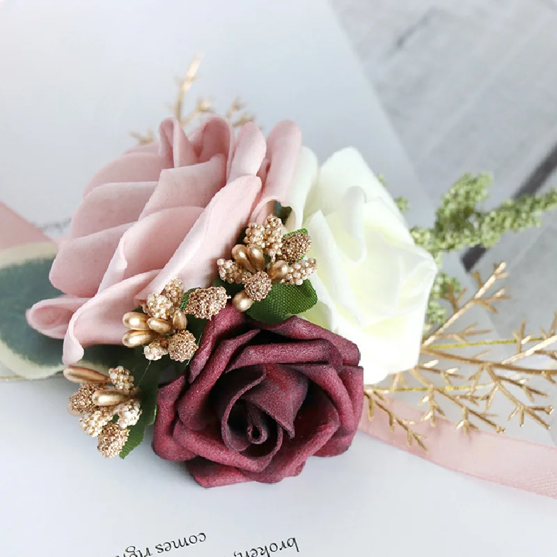 Buste de mariage simulé, nouveau venu coréen, invité de bienvenue, Sen Shijin, diaphragses, petite amie, groupe, fleur de poignet