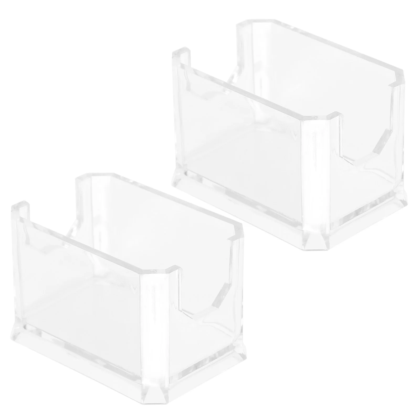

2pcs Box Tea Square Coffee Bag Box Bag Organizer Acrylic Holder Containers Storage Candy Chocolate Jewelry Home Restaurant