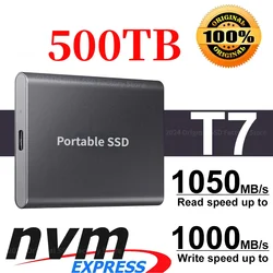 256TB T7 Portable SSD 500GB 1TB 2TB External Disk Hard Drive Solid State Disk USB3.2 Gen 2 Compatible SSD For Laptop Desktop PS5