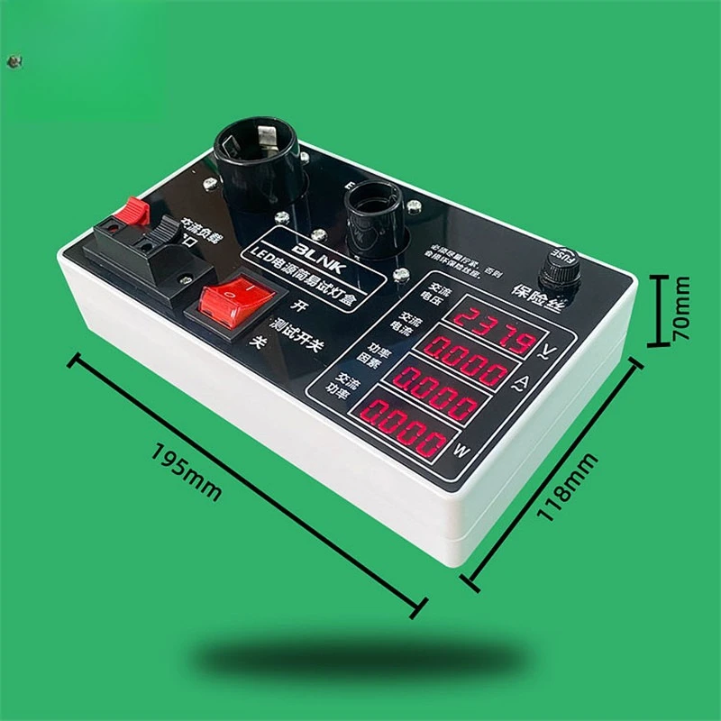 E27E14 Current Voltage Power Parameter LED Lighting Simple and Lightweight Tester Light Box Display Stand