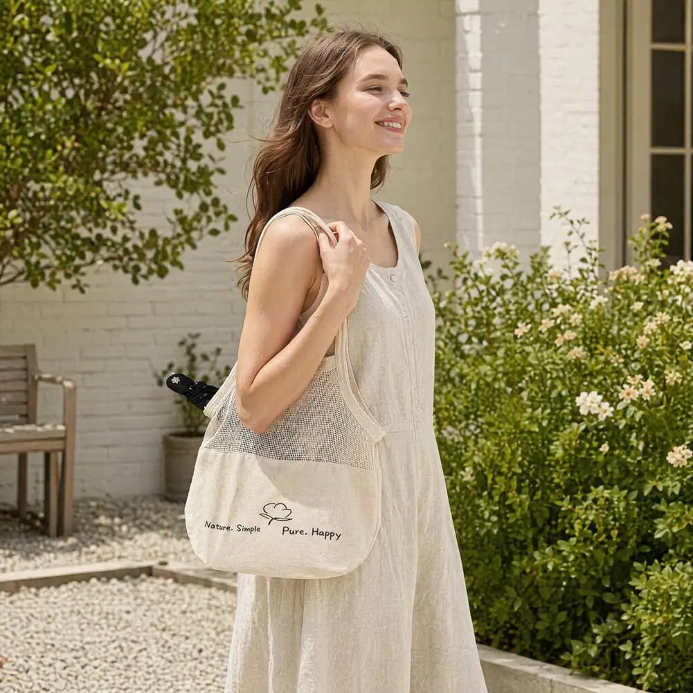 Canvas Shopping Bag, Large Capacity Tote Bag, Lightweight Shopping Tote Washable Canvas Grocery Bag, for Daily Use