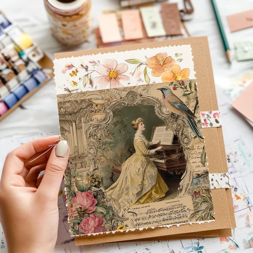 6"x6" scrapbookingpapier (36 vellen): aquarellandschapspatronen voor scrapbooking, origami en doe-het-zelf-kaarten maken.