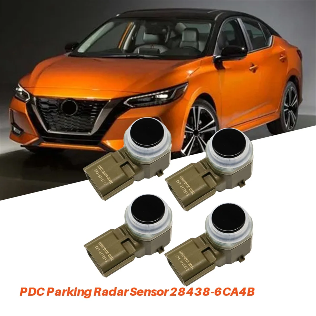 4Pcs Car PDC Parking Radar Sensor 28438-6CA4B for Nissan Altima Maxima Murano 2019-2023 Reverse Aid Sensor 284386CA4B