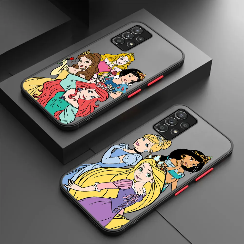 Disney Ariel Snow White Case For Samsung Galaxy A54 A14 A34 A53 A52 A13 A12 A23 A33 A51 A21s A71 A32 A24 A22 Matte Phone Cover