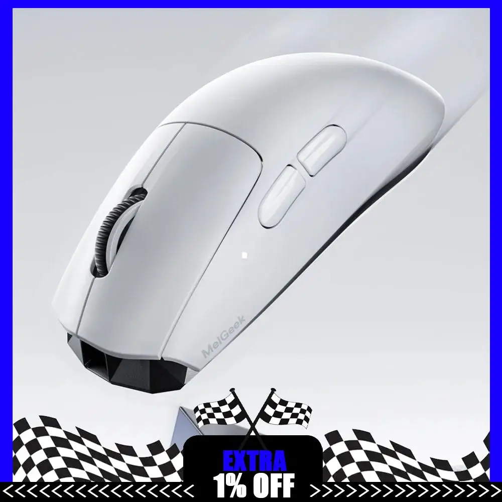 MelGeek HORUS ABS 8k Wireless Bluetooth Mouse PAW3950 Lightweight Ergonomic Gaming Peripheral Computer Accessory E-sports Mouse