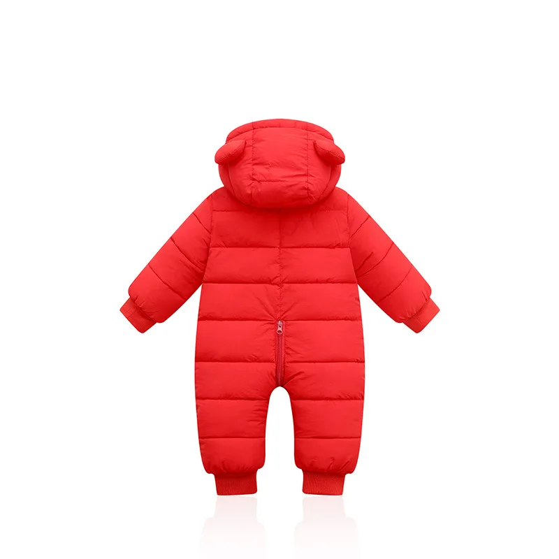 Child Jumpsuits For Baby Boys Girls Newborn Warm Bodysuits Winter Cute Ear Romper Fashion Hoodies Kids Clothes Christmas Outfit