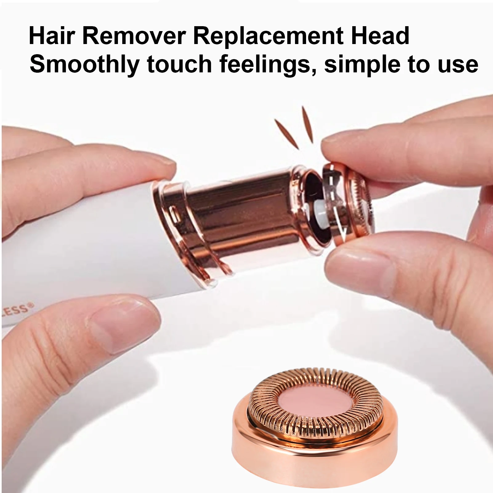 Hair Remover Machine Head 304 Stainless Steel Hair Remover Replacement Head Electric Body Facial Hair Shaver Machine Head