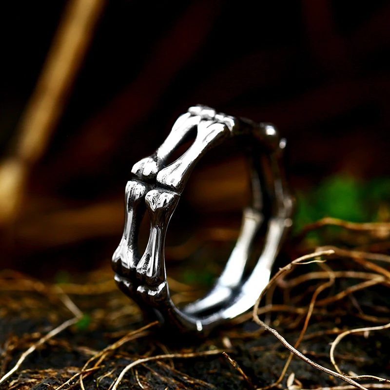 Beier One Piece Sale Unique Thin Skull For Boy And Girl Stainless Steel Lady's Finger Ring BR8-373