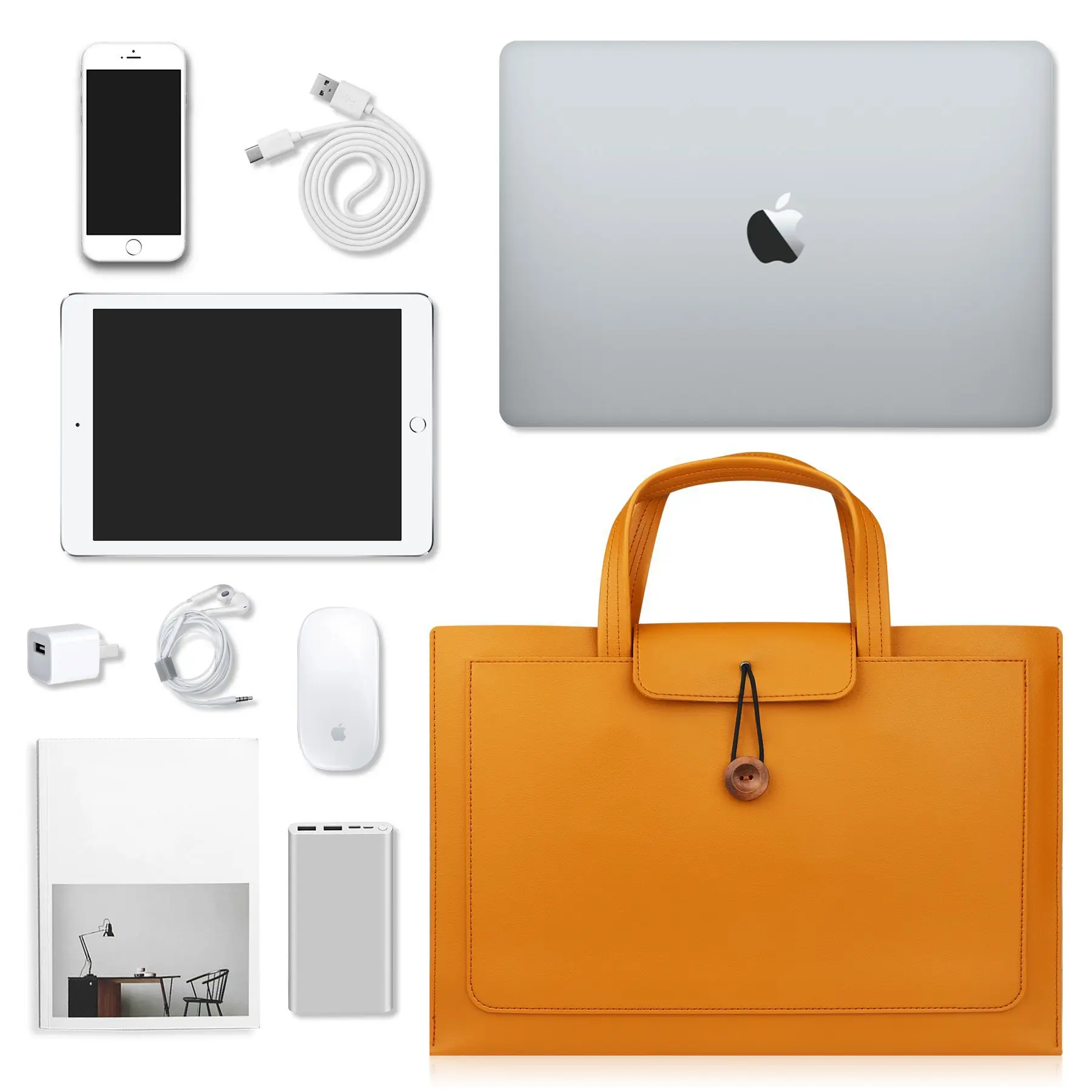 Laptop laptop bag 14 inch for men and women Large capacity liner bag Business briefcase Event gift bag