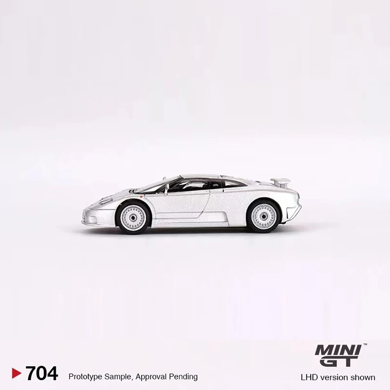 미니 GT 모델 자동차 EB110 GT Grigio Chiaro 합금 다이캐스트 스포츠카, #704 디스플레이 선물, 1:64