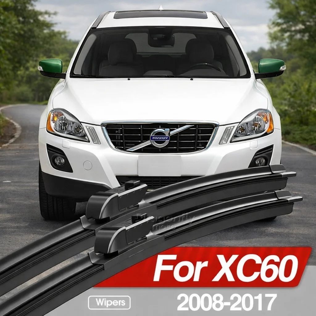 

Front Windshield Wiper Blades 2x Windscreen Window Accessories 2009 2010 2011 2012 2013 2014 2015 2016 For Volvo XC60 2008-2017