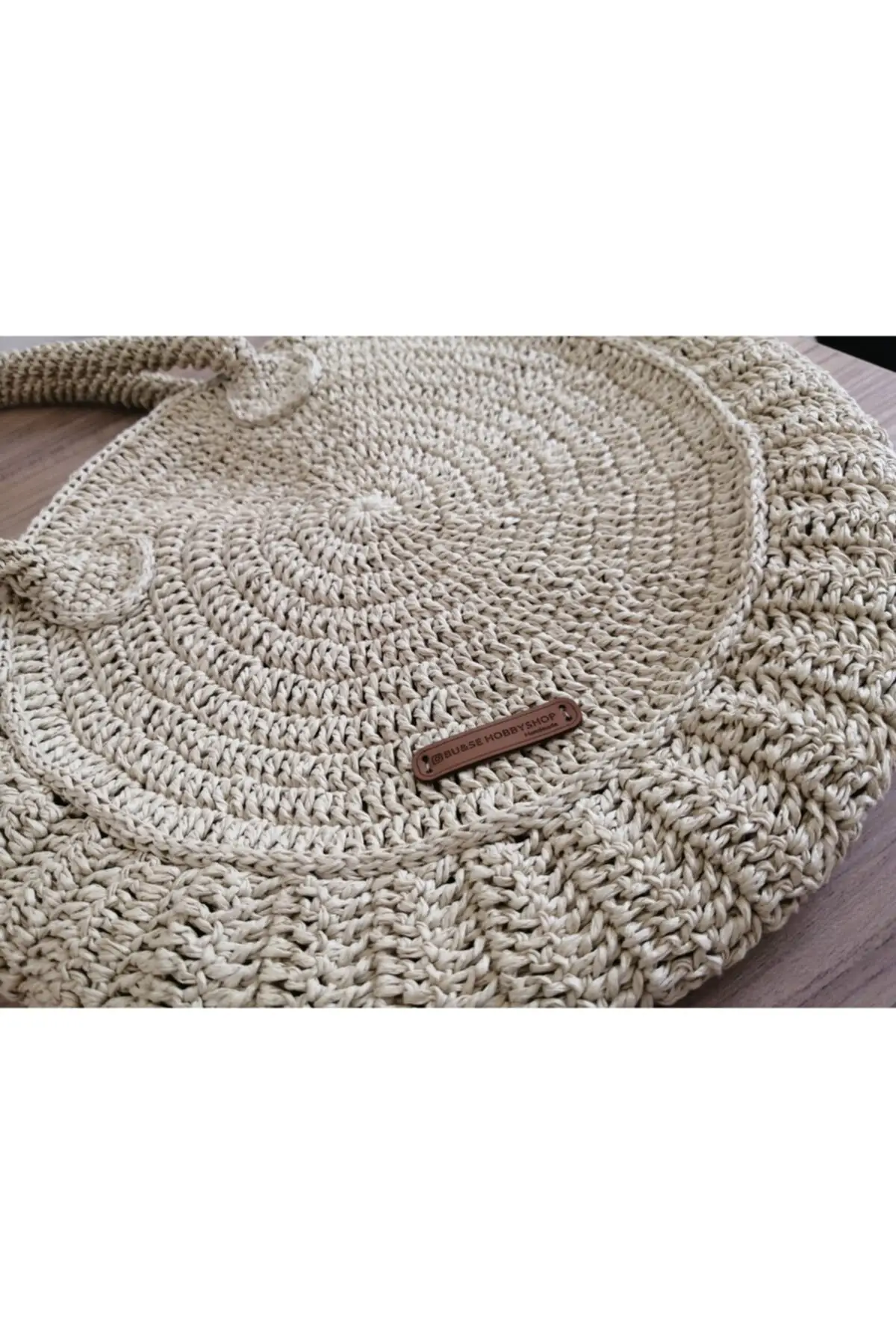 

Uras Women Handmade Weave Bag Summer Beach Straw Paper Rope bag Tassels Round Sleeve Bag Women bag Shoulder Bag handmade