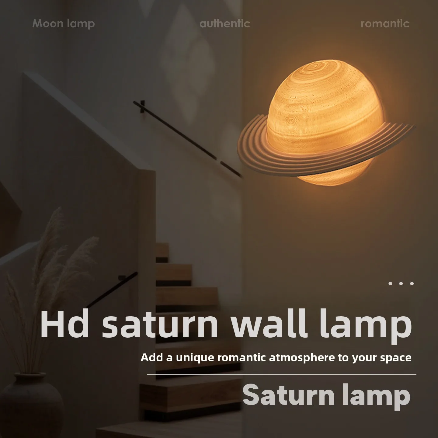 

Galaxy Wall Lamp for Staircase Hallway Decoration No Wiring Required Motion Sensor Light Turns On When People Approach Off When