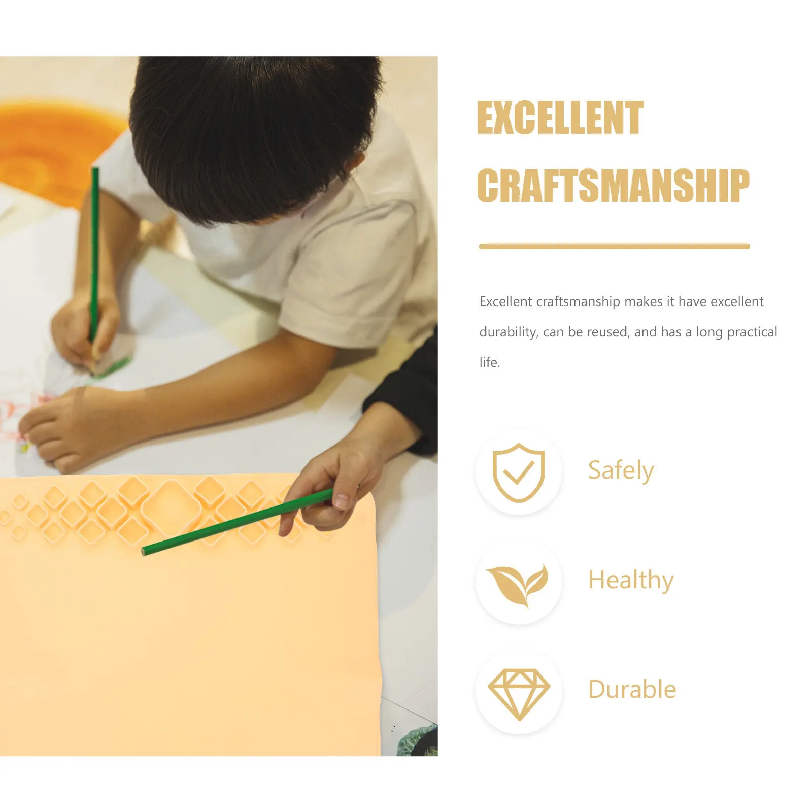 

Силиконовый коврик для творчества, гибкий, нелипкий, для рисования, литья из смолы, эпоксидных поделок, акварели, глины, ювелирных изделий, художественных принадлежностей