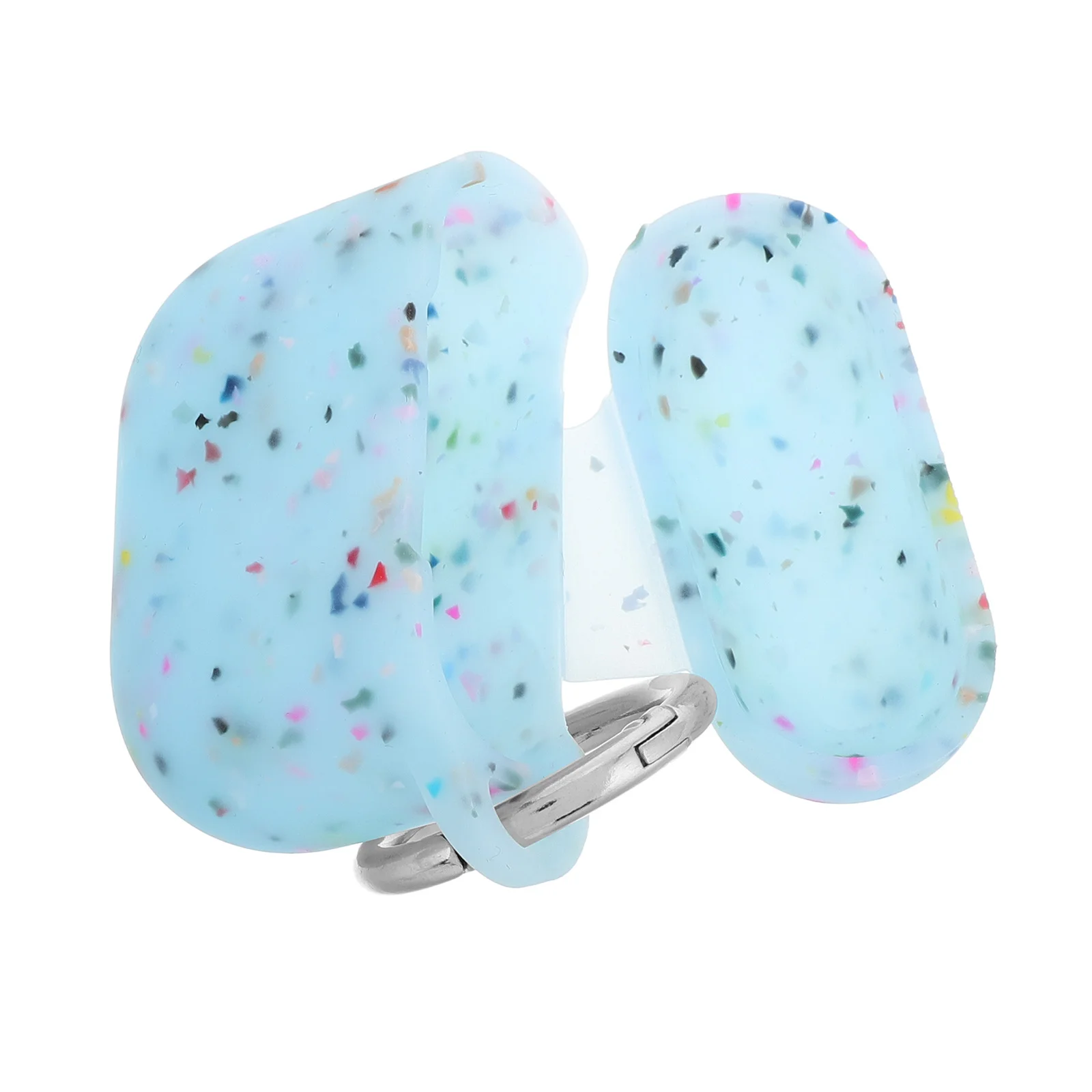

Luminous Earphone Protective Case Small Silicone Earbuds Bag Spring Clip Keyring Nighttime Use Earphone Cover Ear Bud Case