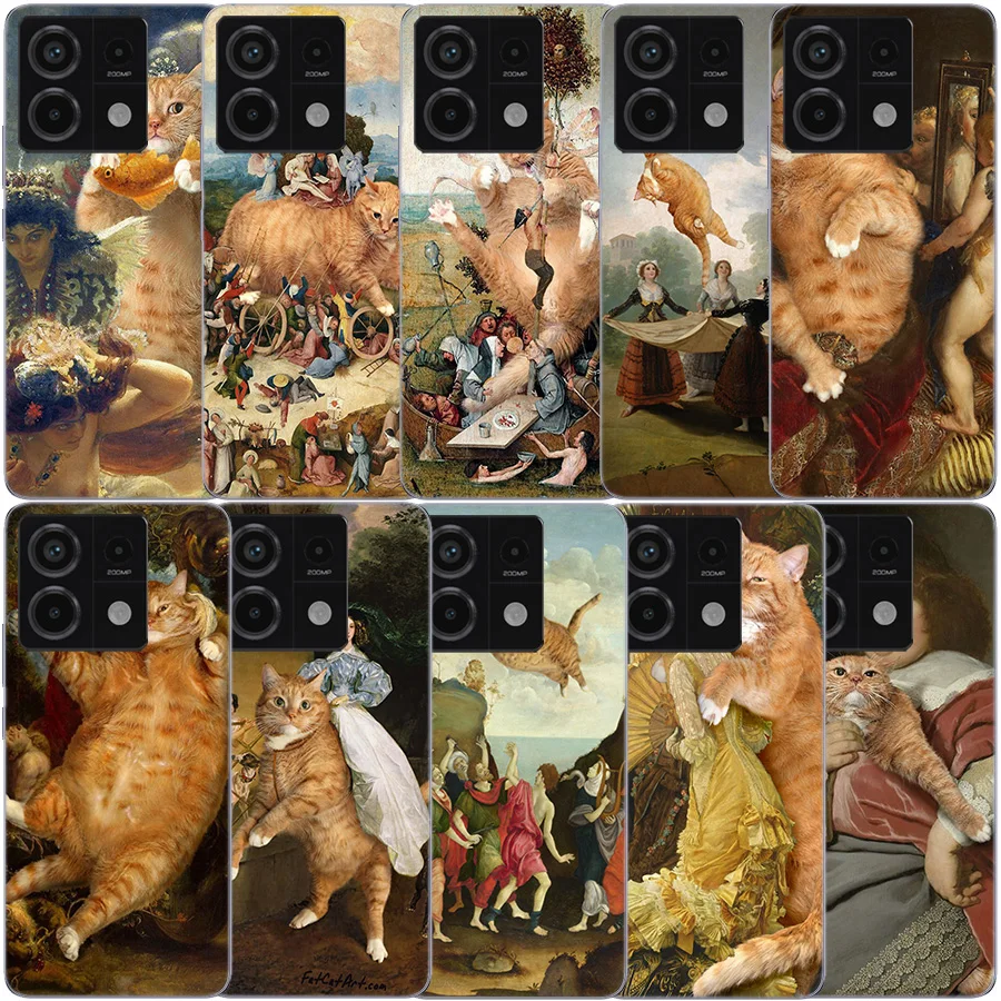 Hieronymus Bosch Art Painting Bumper Clear Phone Case For Xiaomi Redmi 12 12C 10 10A 10C 9 9A 9C 9T Note 13 12 Pro + 12S TPU 8 8