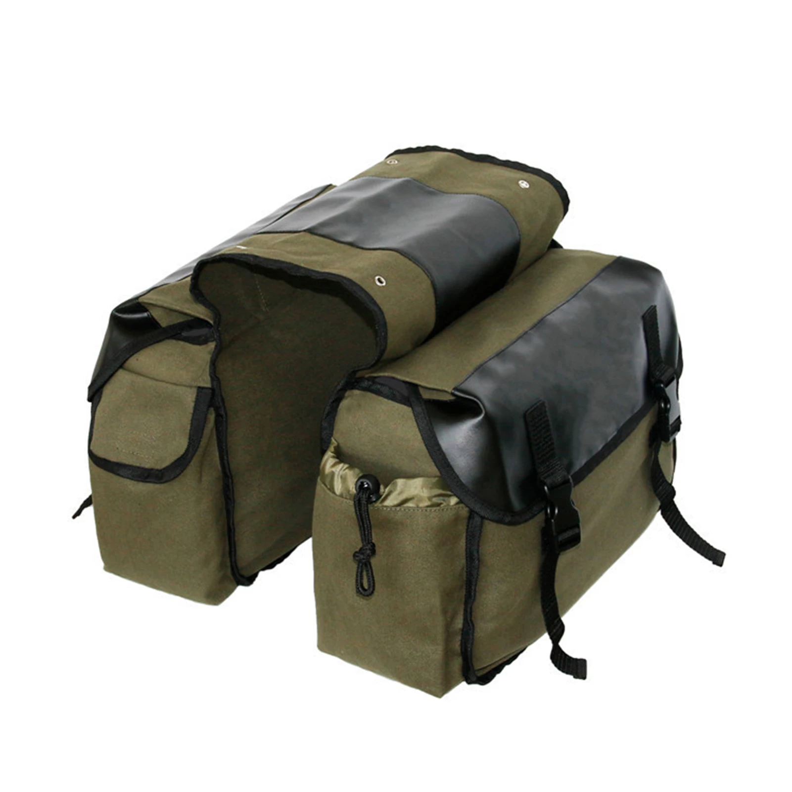 Motorbike Large Capacity Saddle Bag Motorcycle Riding Travel Canvas Waterproof Panniers Box Side Tools Bag Pouch for Motorbike