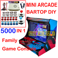 3D Pandora Saga DX 5000 in 1 DIY Kit Game Board HAPP Joystick Led Push Button Arcade Pandora Cartridge Cabinet 2 Playes Console