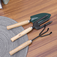 3Pcs Gardening Tools Set Gardening Shovel Small Garden Rake and Hand Trowel Mini Indoor Garden Tools for House Plants (Random Co