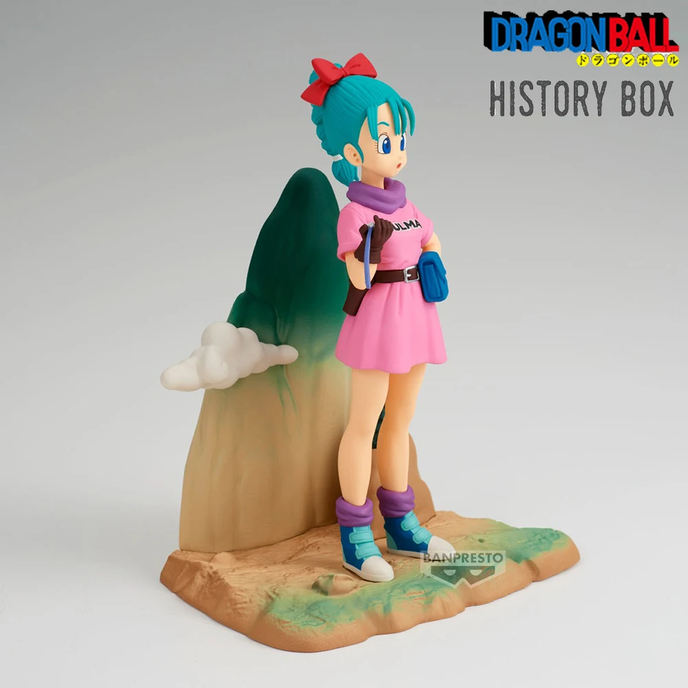 الأصلي حقيقية الشكل BANPRESTO صندوق التاريخ لعبة دراغون بول بولما أنيمي الشكل 13 سنتيمتر محاصر تحصيل نموذج اللعب حلية الهدايا