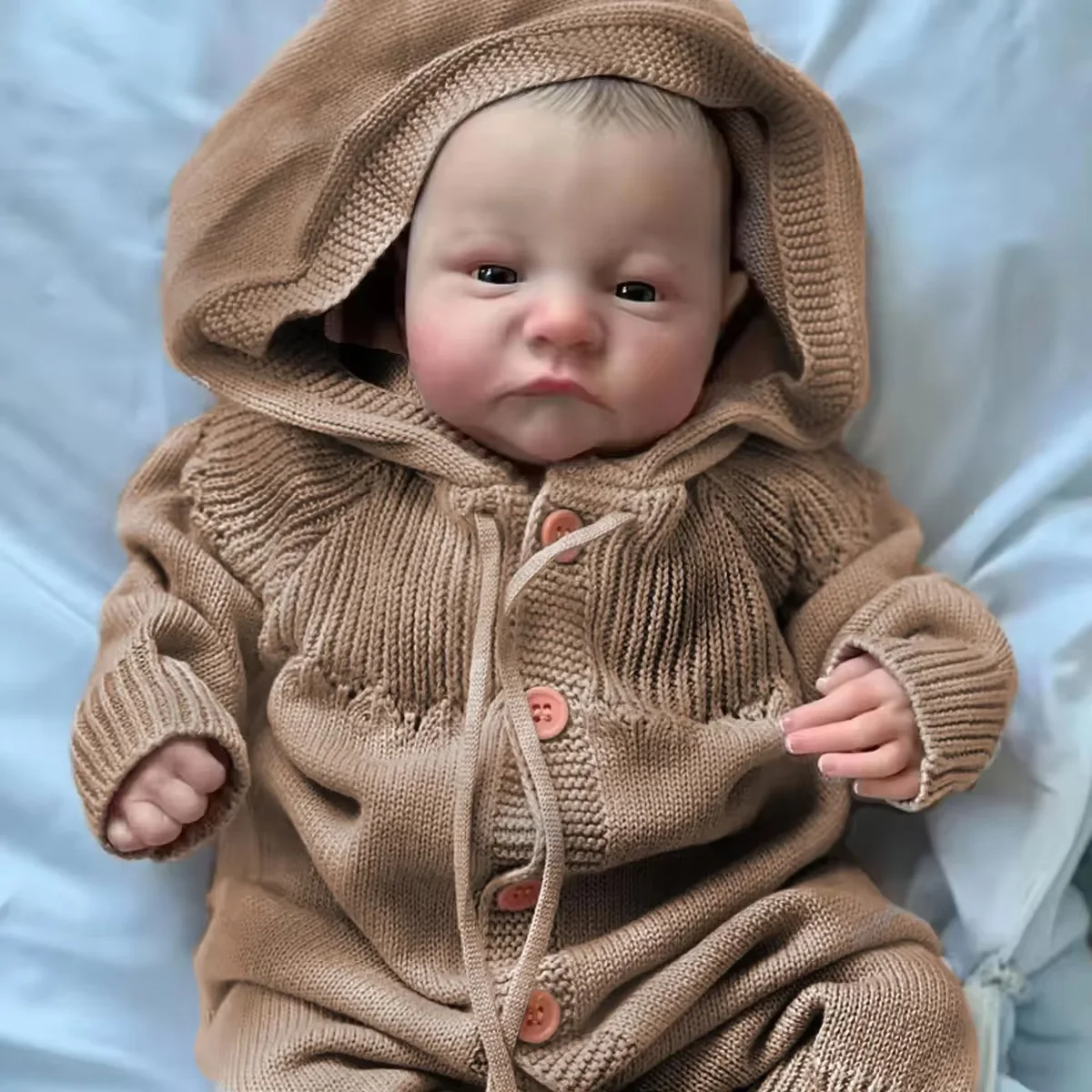 

Кукла JOYORA 49 см: Реалистичная кукла-реборн, модная кукла-младенец, высококачественная ручная работа, готовая кукла с 3D-кожей и видимыми венами, подарок на праздник