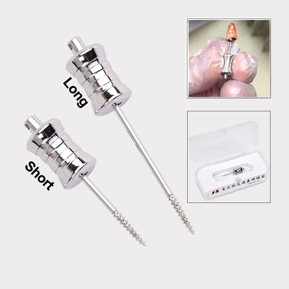 2PCS/set Dental Broken Root Drill Remnant Extractor Stainless Steel Tooth Extraction Screw Dentistry Lab Materials