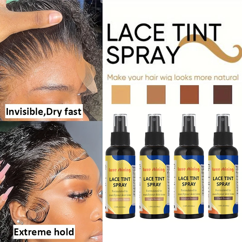 100 ml Spitzenschmelzspray und Halteungsspray, Schmelzspray für extremen Halt für Spitzenperücken, ohne Kleber, Perückenschmelzspray und Haarkleber