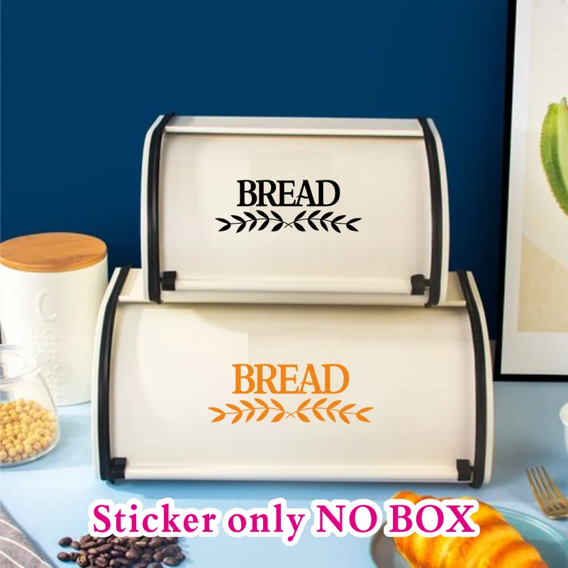 Bread Box Storage Canister Label Decal Sticker Kitchen Resturant Shop Farmhouse Style Pantry Decor Vinyl #115