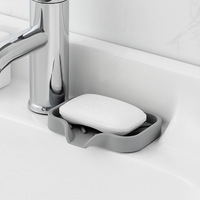 Sink Silicone Tray With Drain Soap Sponge Storage Holder Worktop Sink Washer Brush Soap Storage Rack Kitchen Organizer