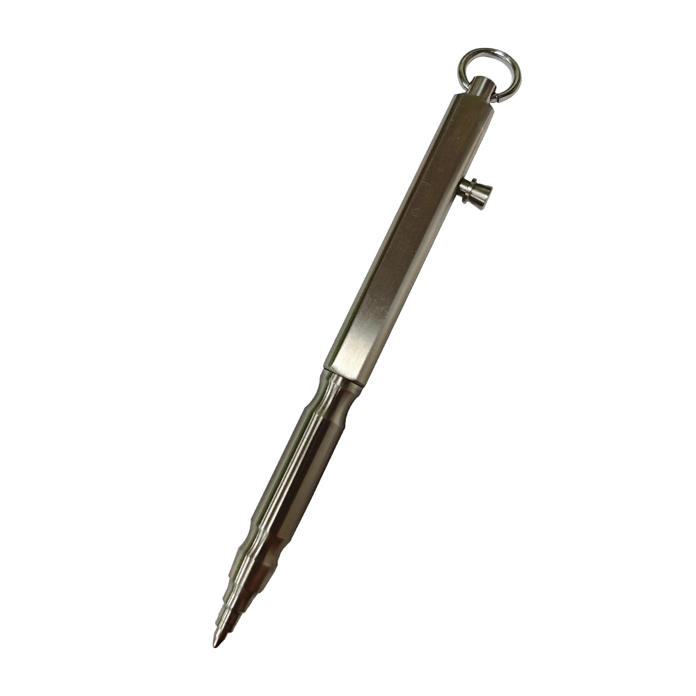 กลางแจ้งการเขียนเครื่องมือ EDC สแตนเลสสตีลยุทธวิธีปากกา Bolt ปากกาลูกลื่น