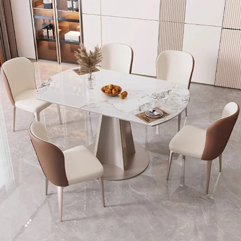 

Rectangle Nordic Dining Table Luxury White Balcony Living Room Dining Table Kitchen Floor Muebles De Cocina Home Furniture