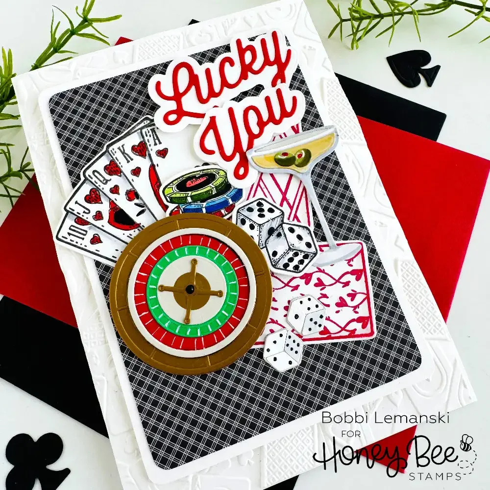 2025 Jackpot Poker Queen Of Hearts Clear Stamps Metal Cutting Dies Stencil Hot Foil DIY Scrapbook Decoration Embossing Template view 3