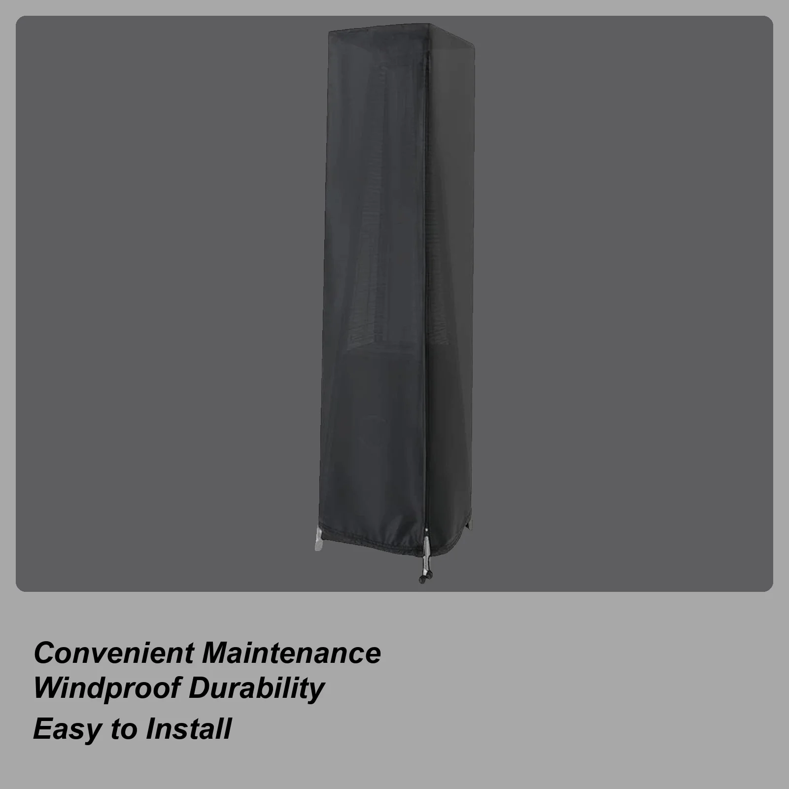 Outdoor Heater Cover Dustproof Waterproof Shield Frost Proof Snow-proof Patio Heater Covers For Outdoor Garden Yard Pathway