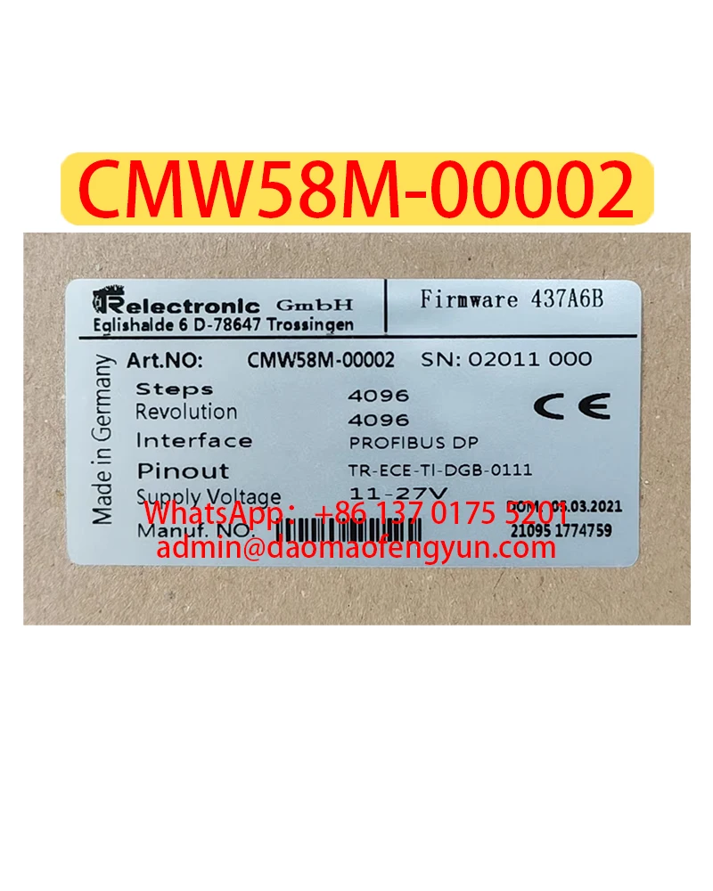

CMW58M-00002 Brand New Pull Cord Encoders CMW58M 00002, Fast shipping