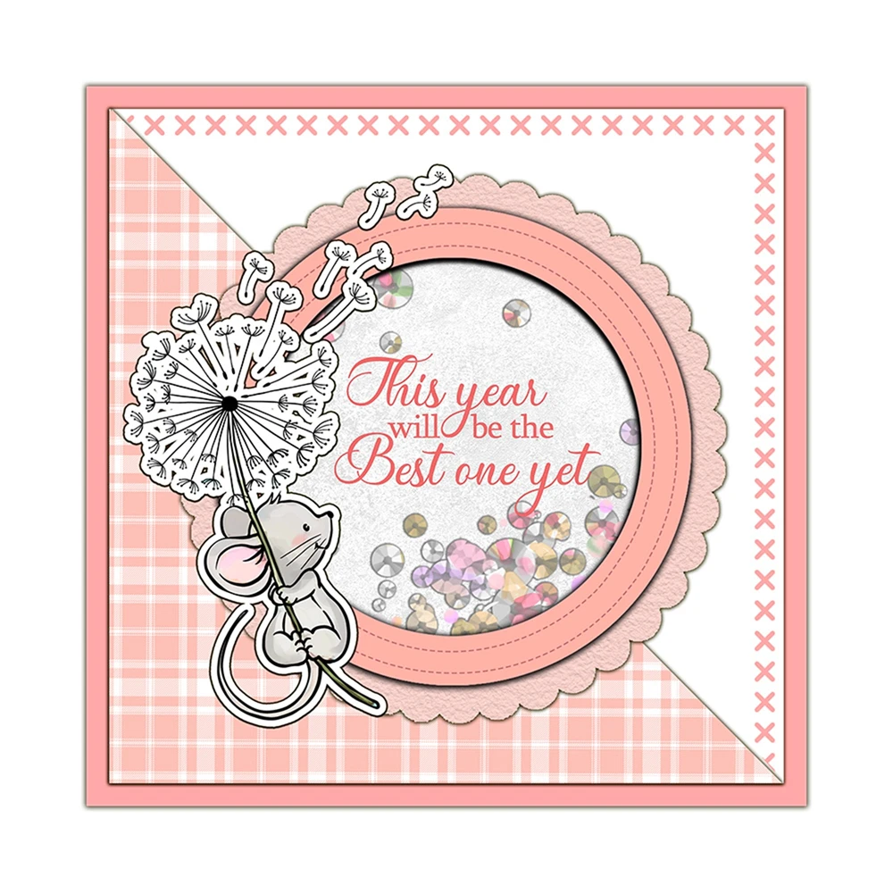 Ensemble de tampons transparents et matrices de découpe pour scrapbooking, cartes en papier, dessin animé animal, timbres exécutifs, temps de oversouris mignon, oiseaux drôles, 2024