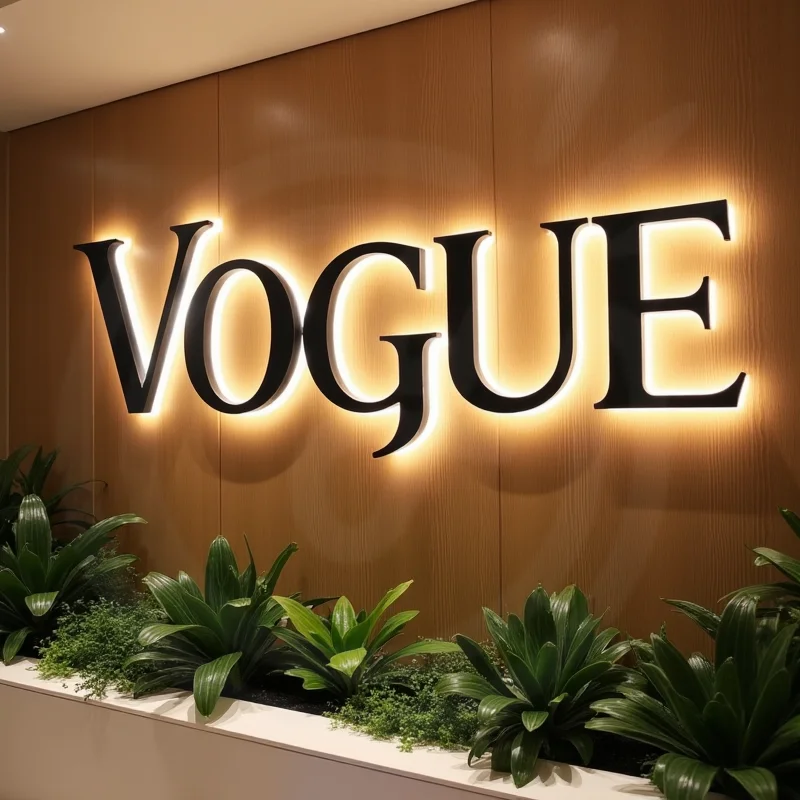 カスタム3D LEDバックライトメタルレター照明付き屋外防水ビジネスストアフロント広告看板