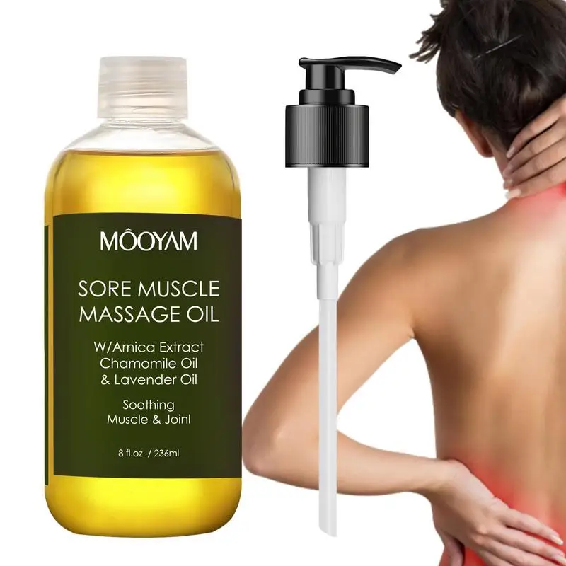 236ml Body Massage Oil Body Sculpting Lavender Oil Body Muscle Relaxer Skin-Tightening Massage Gua Sha Essential Oil