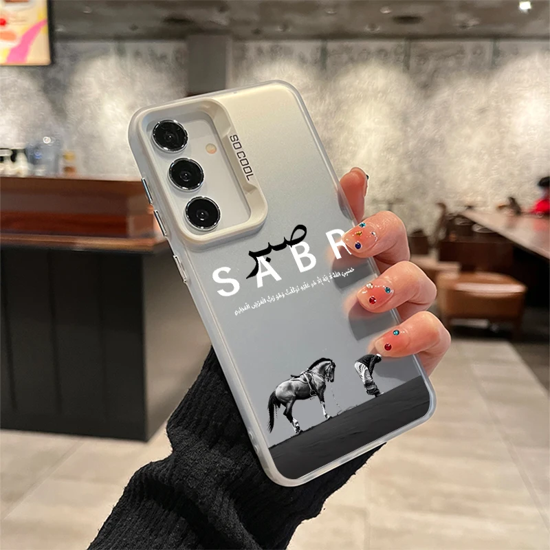 New Horse Pattern Phone Case For Samsung S26 S25 S24 S23 S22 S21 S20 FE Ultra Plus edge Laser Hard PC+TPU Cases Back Cover S819