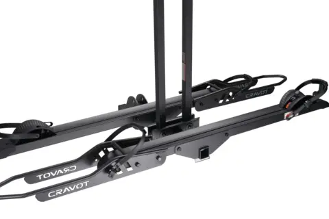 STLF Hitch 2 Elcykelhållare Skrammelfri Justerbara Hjulhållare Hopfällbar Elcykelhållare 200lbs Kapacitet Cykelhållare 8 best sales cykelhållare för dragkrok - №5