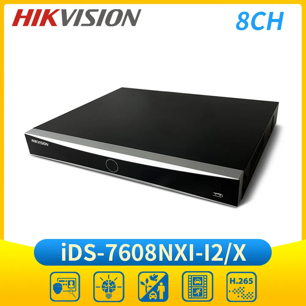 

Hik 8ch 4K DeepinMind NVR Recorder Facial Recognition Deep Learning POS H.265+ 2 SATA iDS-7608NXI-I2/X Replace iDS-7608NXI-M2/X